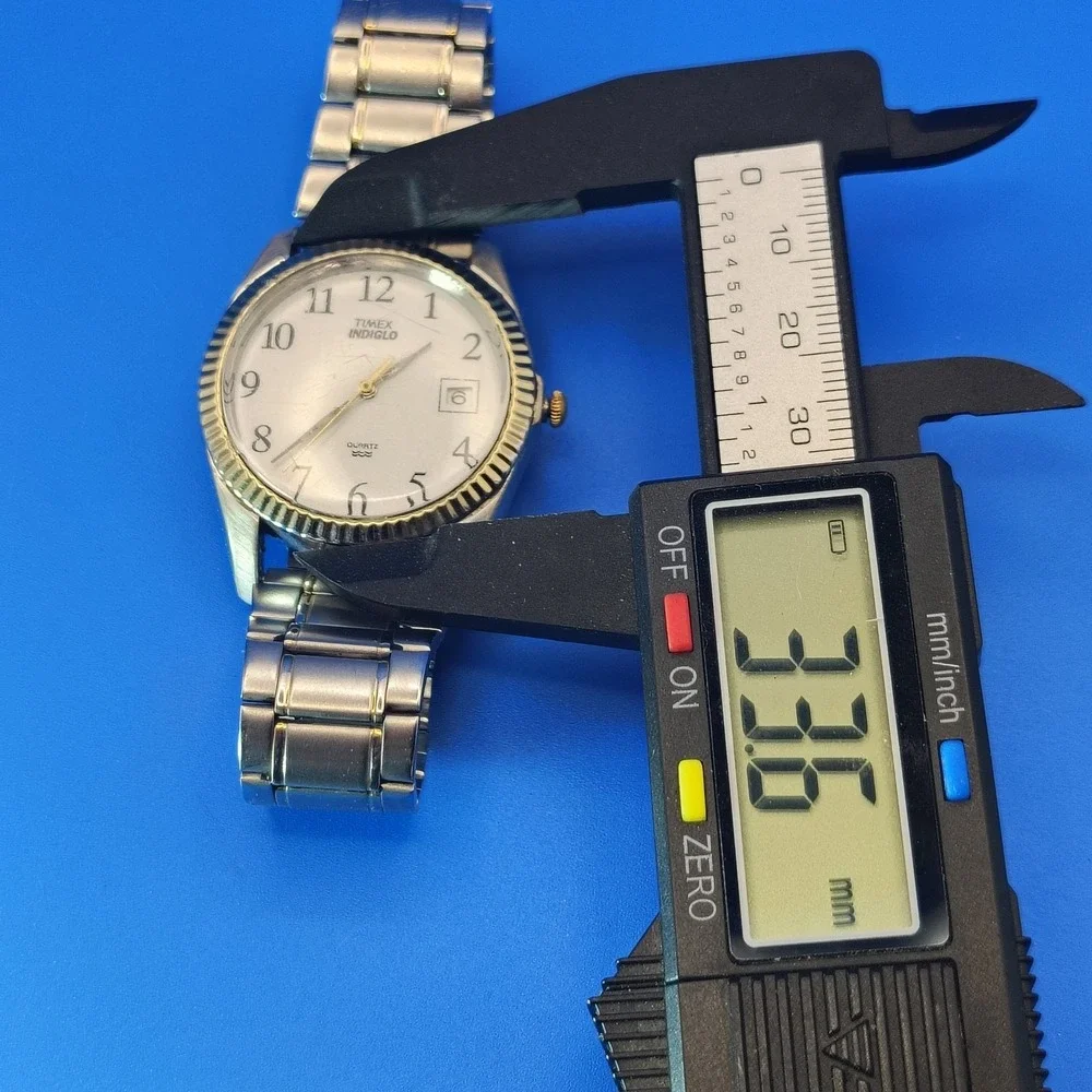 Vintage 2001 Timex Indiglo Presidential 33mm Men's Quartz Watch Fully Restored‎